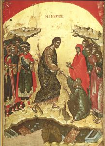 2 - 4394 - A Ressurreição - Teófanes, o Cretano - Monastério de Stavronikita - Monte Athos - Grécia - 1546