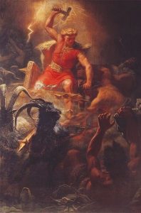 2657 - A batalha de Thor contra Jotnar - Marten Eskil Winge - 1872