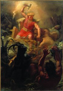 2657 - Thor's Battle Against the_Jötnar (1872) by Mårten Eskil Winge
