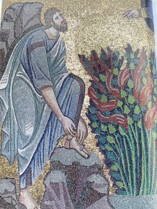 3112 - Moisés no Sinai, A Sarça Ardente no Monastério Santa Catarina, Sinai