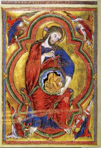 4160 - Deus, o criador do mundo - Bíblia Moral - Cod. 1179 fol. 1v