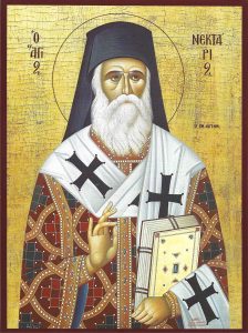 4314 - São Nectários, o Miraculoso - Bispo de Pentapoleos - A Memória do Santo é comemorada no dia 09 de novembro (detalhe)