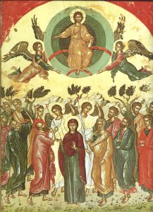 4388 - A Ascensão - Teófanes, o Cretano (1546) - A Montanha Sagrada (Grécia) - Sagrado Monastério de Stavronikita