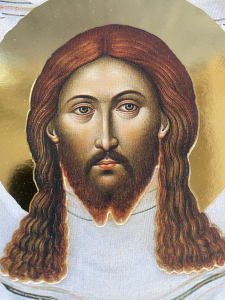 4575 - Jesus Cristo - Sagrada Face do Veu de Veronica folearo a ouro