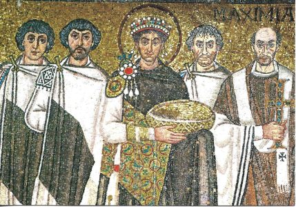 4681 - Imperador Justiniano com sua Comitiva (séc VI) - Basílica de San Vitale - Ravenna - Cidade da Arte