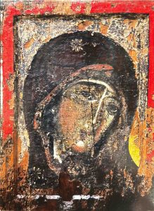 6478 - Ícone da Virgem Maria do Espelho - Monastério de Agios Pavlos - Monte Athos