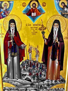 6491 - Santos Mártires Isaias e Jeremias do Monasterio Preveli de Creta