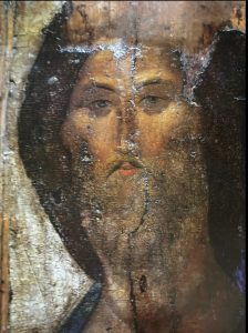 6497 - Jesus Cristo - ícone russo - detalhe da face sagrada