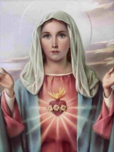 7453 - Sagrado Coração de Maria - Ícone renascentista