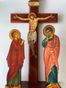 Jesus crucificado - ícone em madeira