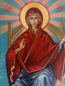 Panagia Entronada no céu - Panagia Goumenissa