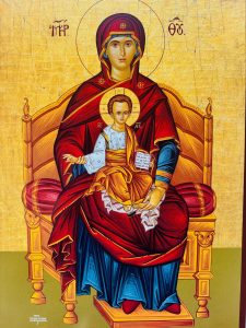 Santa Mãe de Deus no Trono – Mosteiro de Parnithos