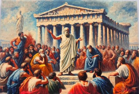 Sócrates, Platão e Filósofos na Acrópolis
